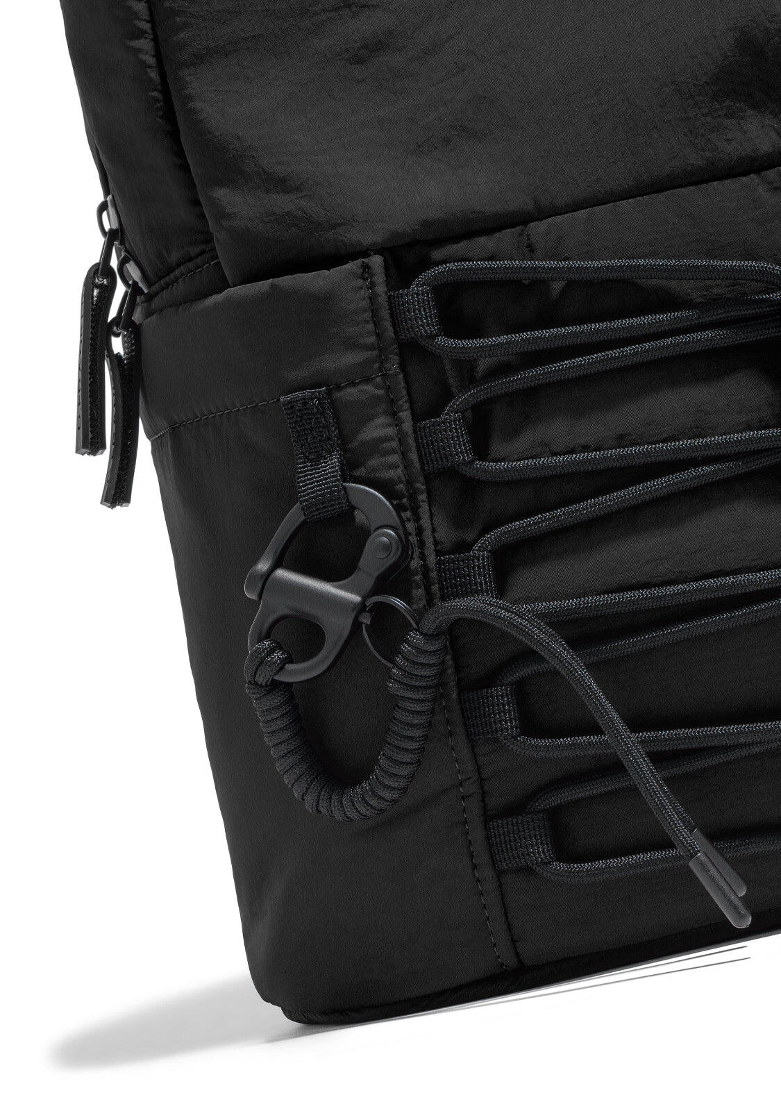 Mochila Multicompartimento  Nylon Negra 4/5