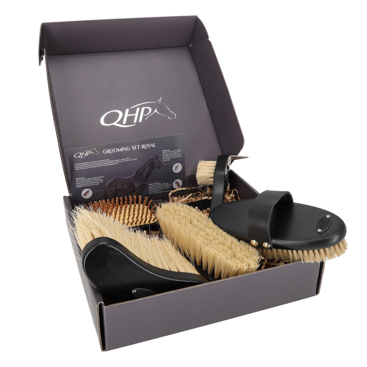 QHP Borstelset Royal - Zwart