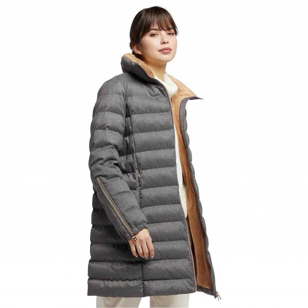 Kurtka GEOX W ILDE PARKA FLANPRINTED Szary 3/5