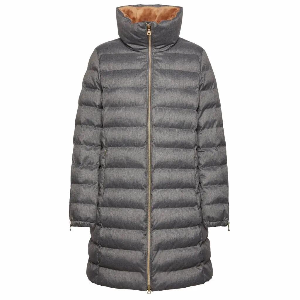 Kurtka GEOX W ILDE PARKA FLANPRINTED Szary 2/5