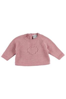 Jersey de recién nacido rosa con detalle de corazón