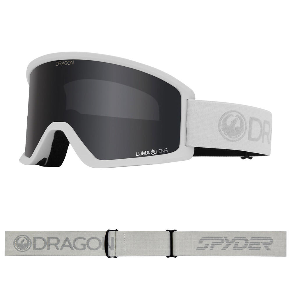 Dragon - Dx3 Otg Lunettes De Ski Unisexes - Spyder White/ll Dark Smoke - Masque De Ski - Blanc|gris - Taille Unique - Decathlon