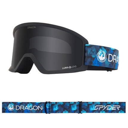 DX3 OTG Lunettes De Ski Unisexes - SPYDER Cobalt Block Camo/LL Dark Smoke