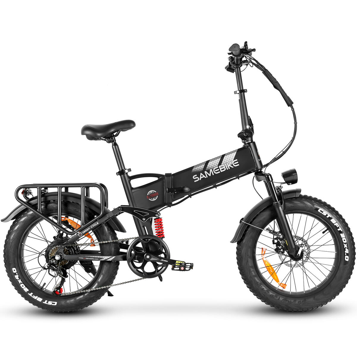 SAMEBIKE Bicicleta elétrica dobrável RS-A02 PRO 720Wh 48V-15Ah roda de 20"x4" FatBike