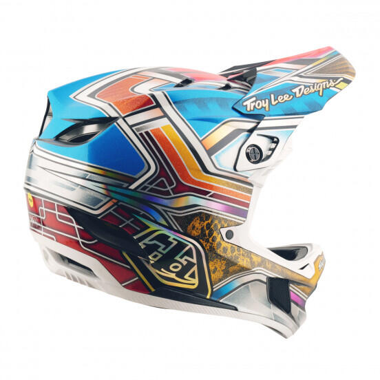 Casque TROY LEE D4 Carbon L Lowrider Blue 4/4
