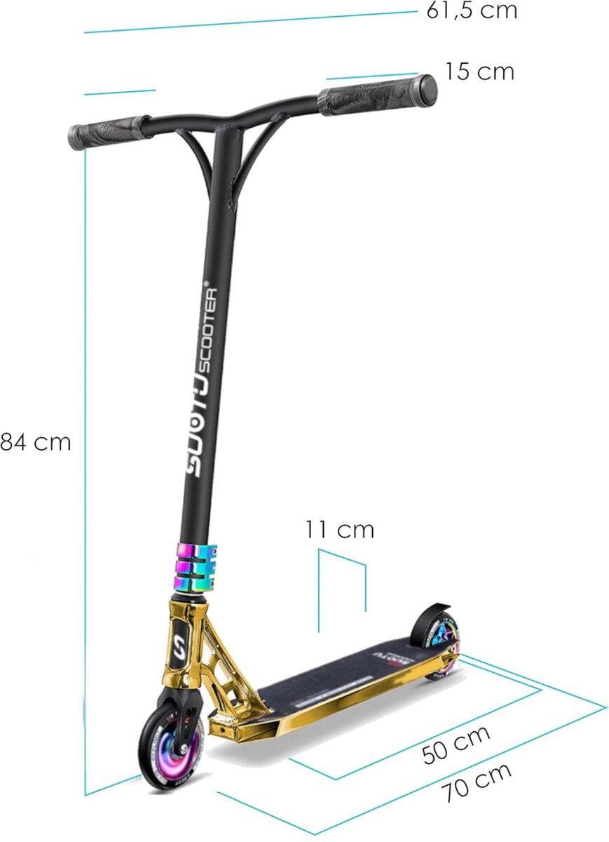 Suotu Stuntstep Ultra Pro Zwart/Goud/NEO 6/8