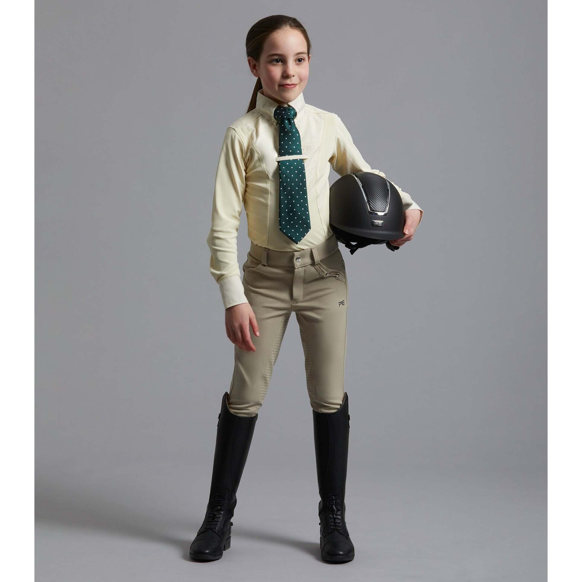Image of Camicia da equitazione da competizione per bambina Premier Equine Tessa | Premier Equine