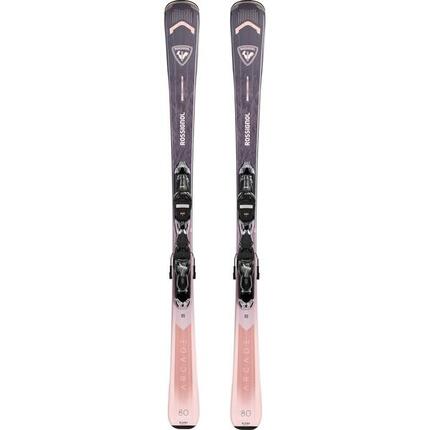 Rossignol Arcade Dames 80 + XP10 All Mountain Ski's - 142cm - Roze