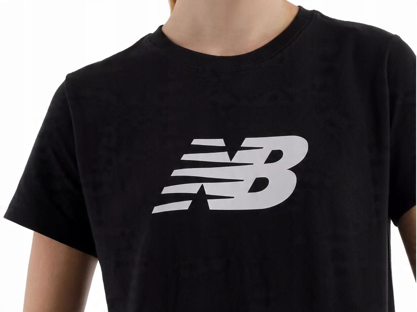 KOSZULKA damska NEW BALANCE T-SHIRT WT43582BK bawełniana czarna sportowa L 5/5