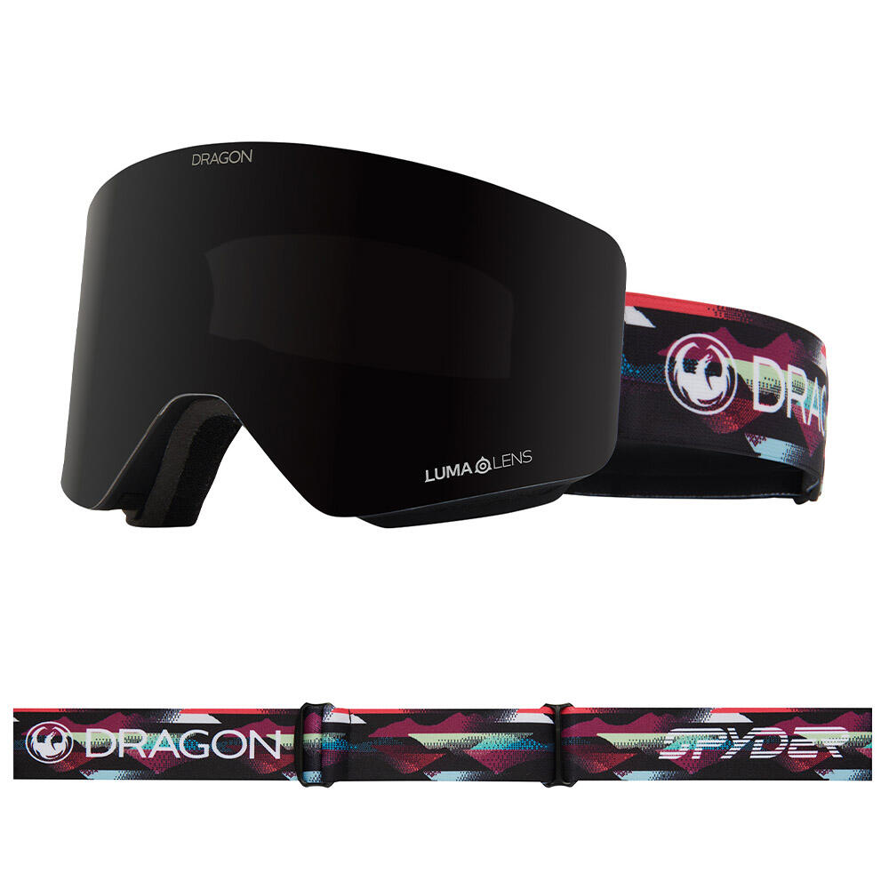 Dragon - R1 Otg Lunettes De Ski Unisexes - Spyder Multi Mountain/ll Midnight & Ll Amber - Masque De Ski - Noir|orange - Taille Unique - Decathlon