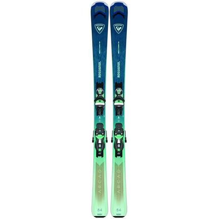 Pack bocetos rossignol Arcade w 84 + fijaciones nx 12 konect gw Azul Mujer