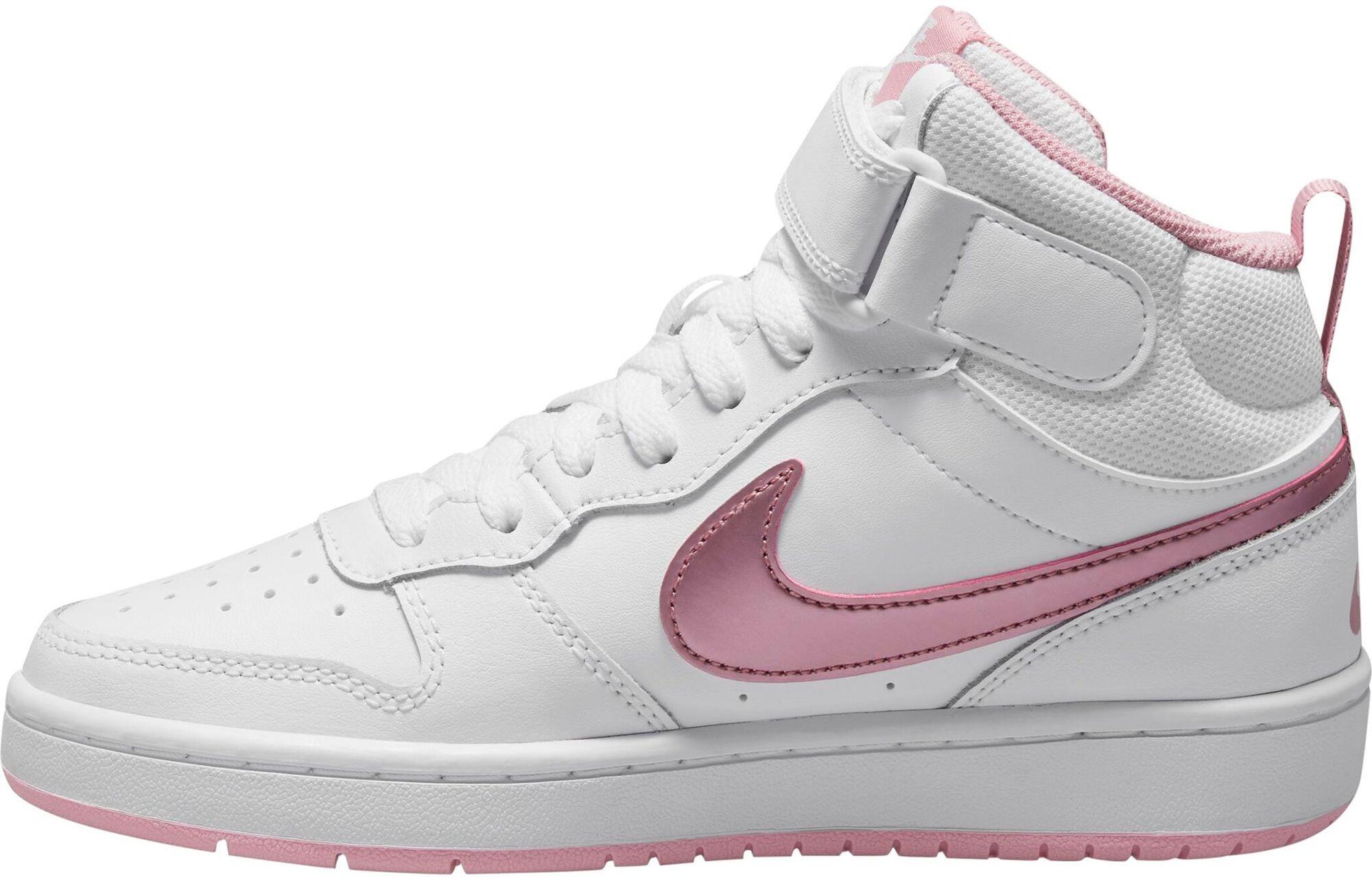Nike Court Borough Mid 2 (Gs) - white/pink glaze 3/3