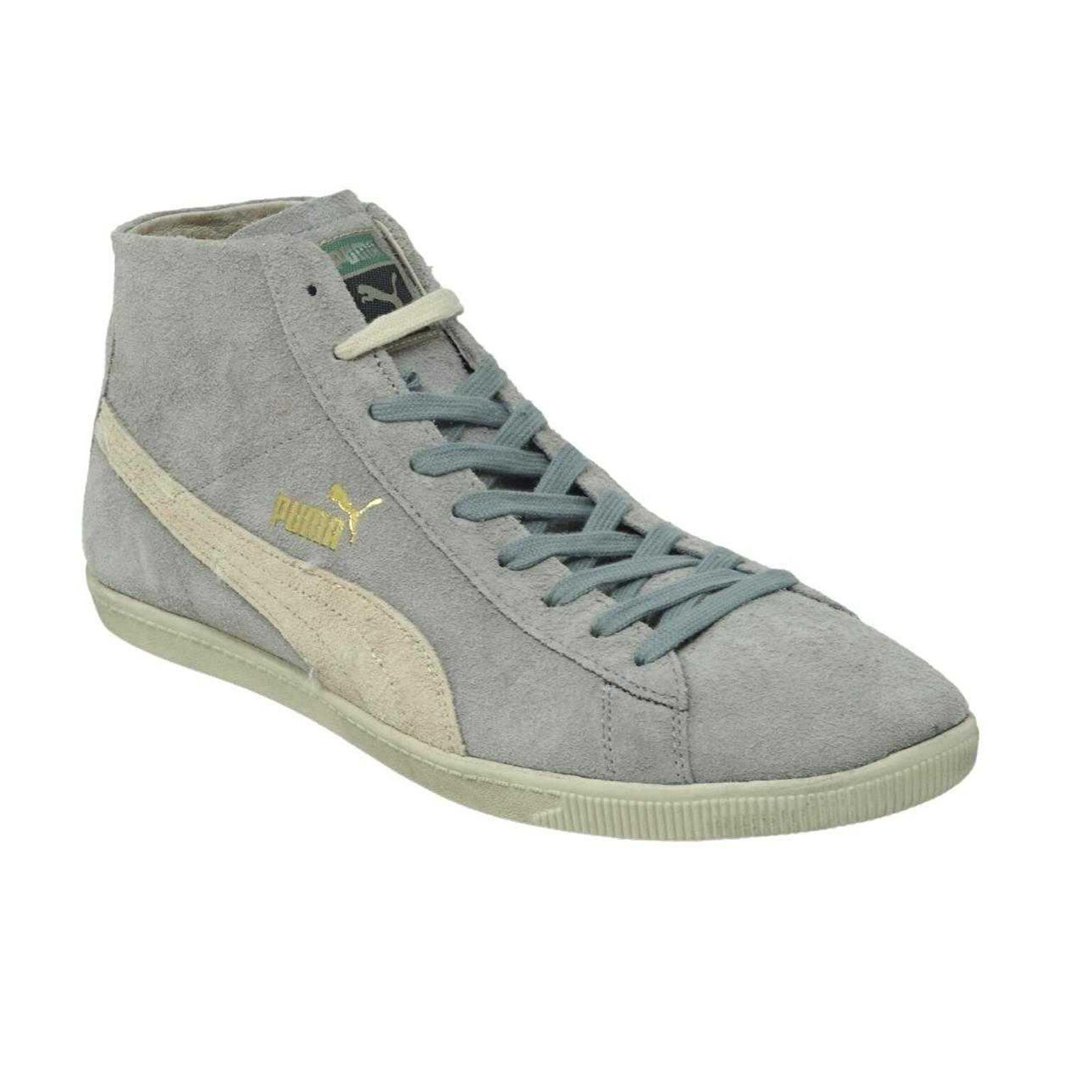 PUMA Unisex Adult Gylde Vintage Suede Mid Cut Trainers (Grey)