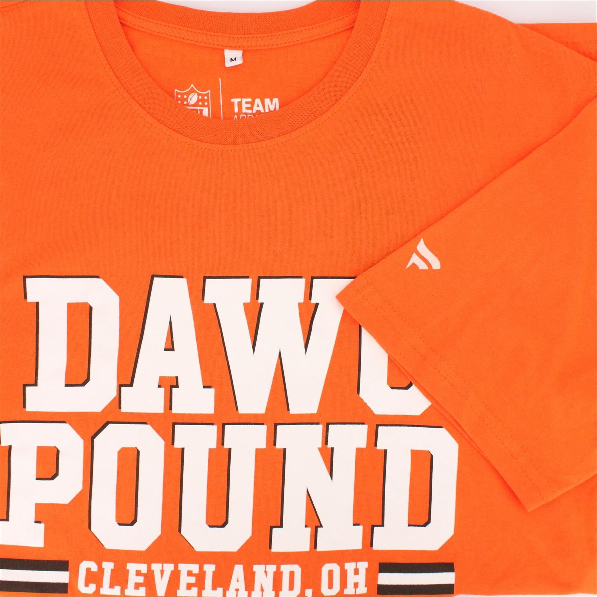Shirt Dawg Pound Cleveland Browns Hometown in Orange 3/4