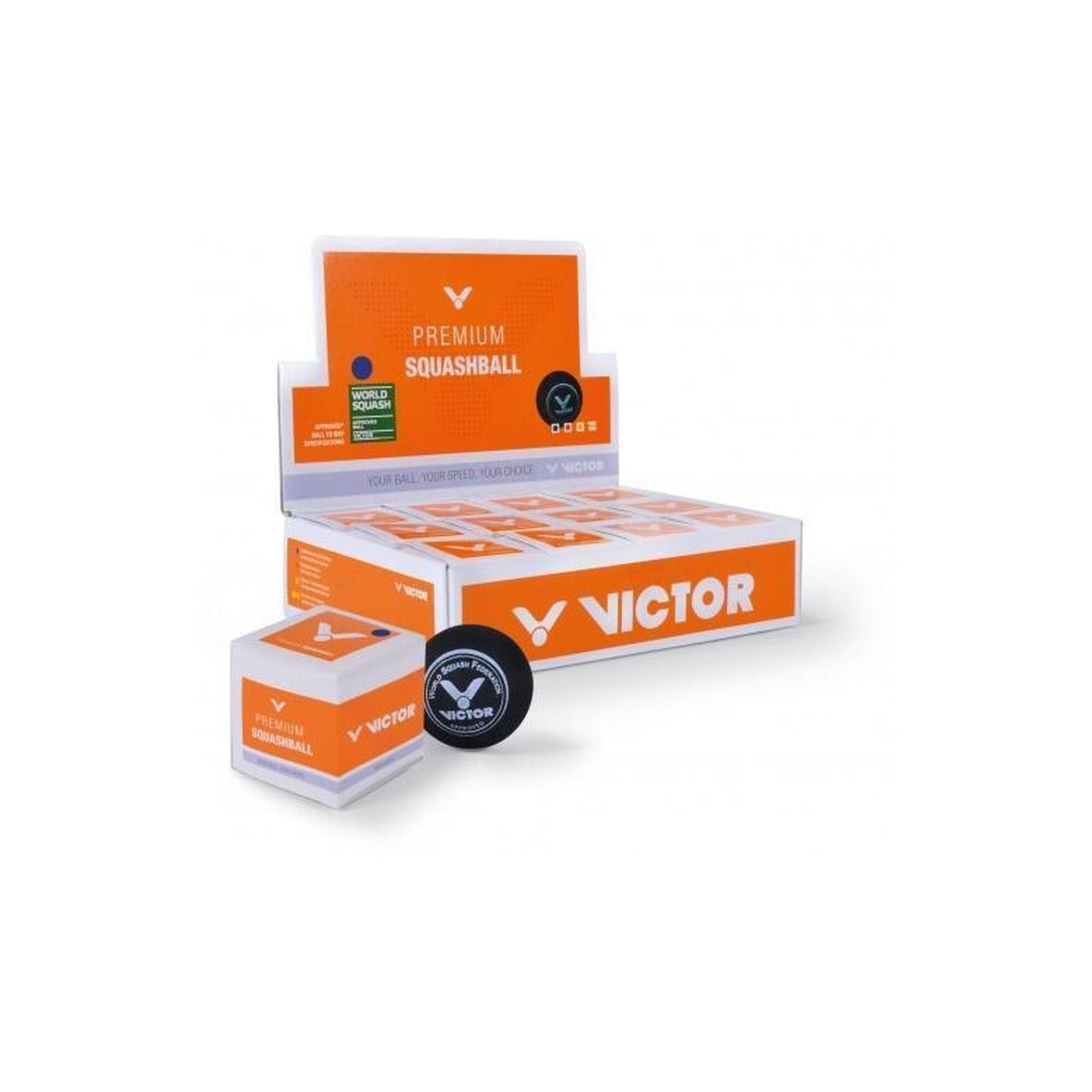 Victor - Victor Balle De Courge 1 Point Jaune - Balle De Squash - Jaune|multicolore - Taille Unique - Decathlon