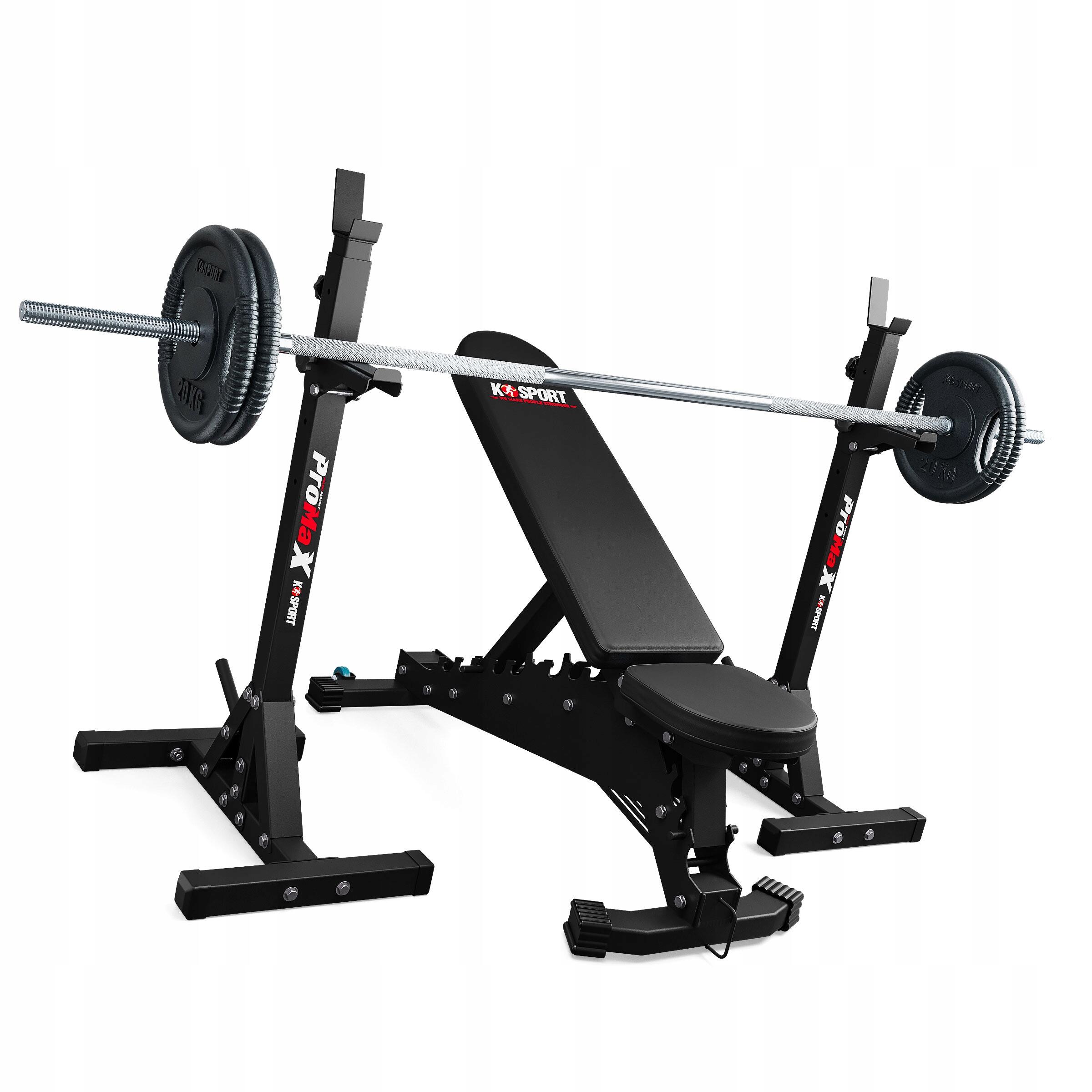 Stojaki treningowe pod sztangę regulowane asekuracja 2szt K-sport KSH015 3/7