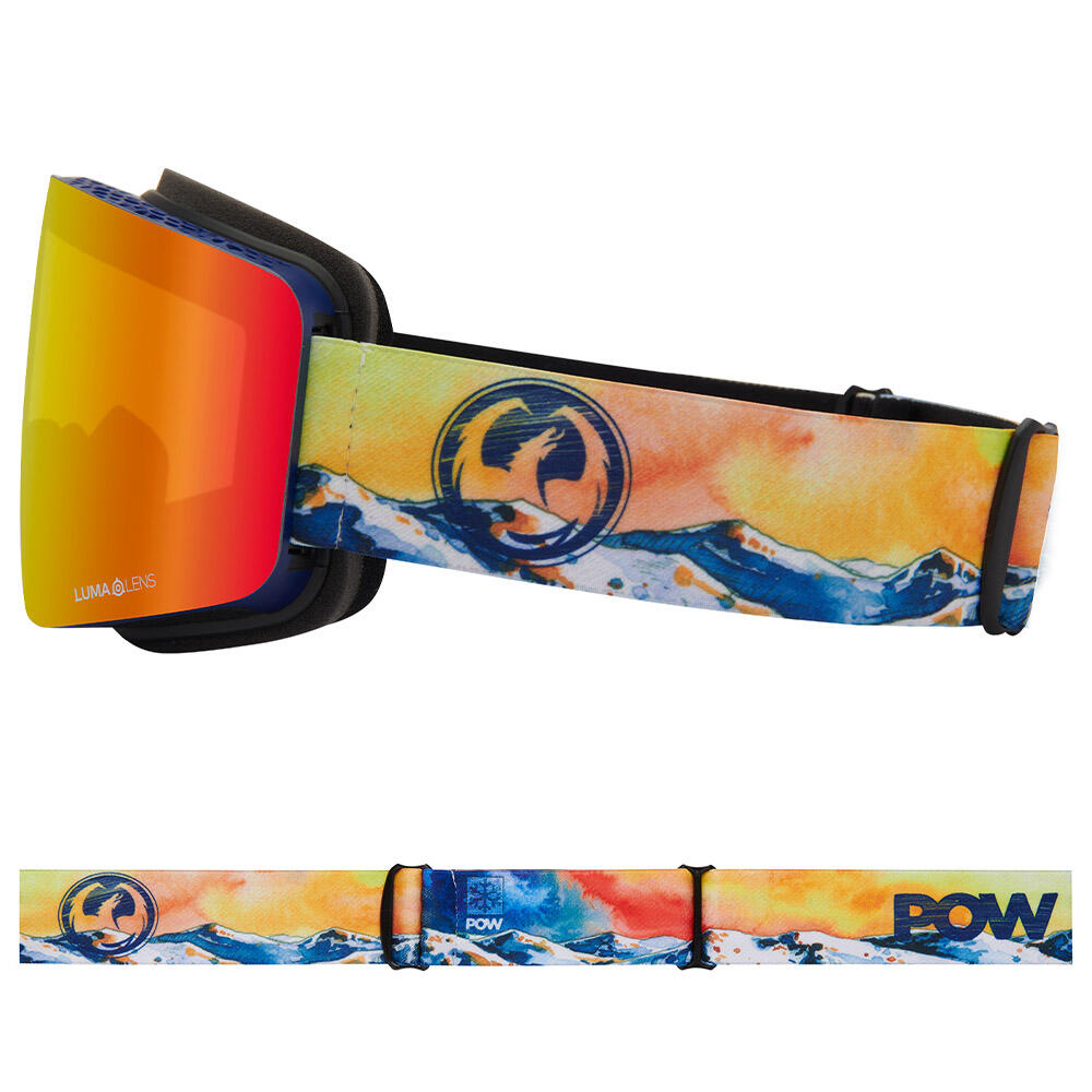 R1 OTG Gafas De Esquí Unisex - Pow Collab 2025/LL Red Ionized & LL Flash Blue 4/7
