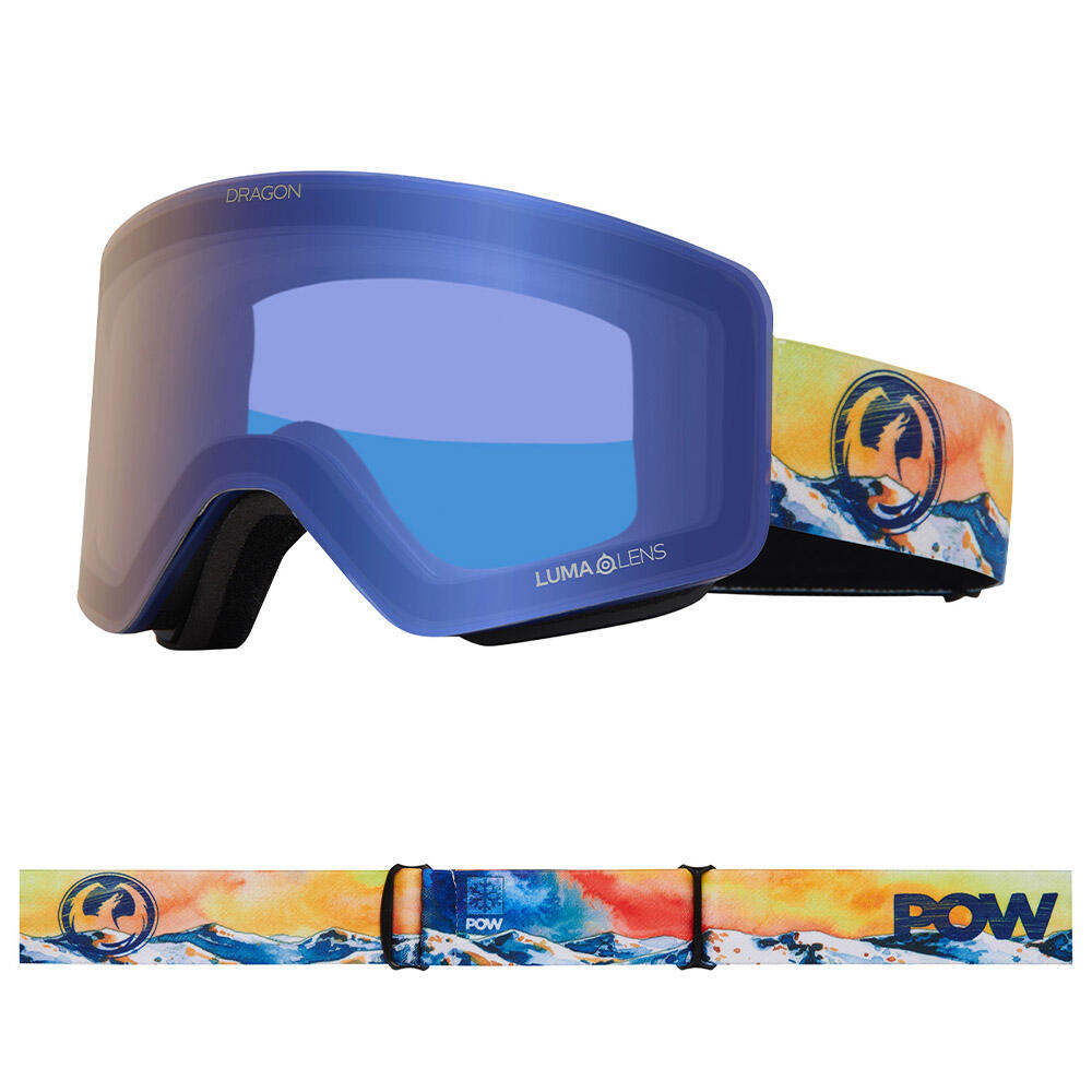 R1 OTG Gafas De Esquí Unisex - Pow Collab 2025/LL Red Ionized & LL Flash Blue 6/7