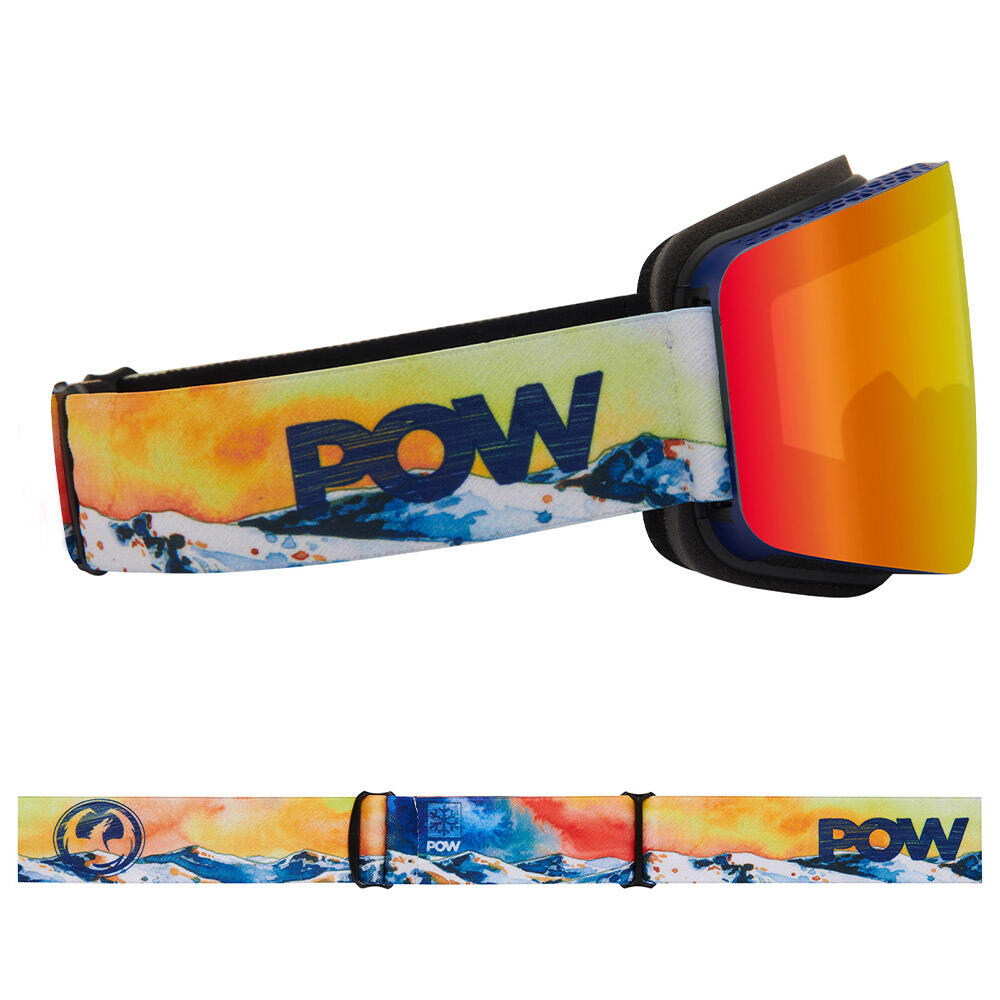 R1 OTG Gafas De Esquí Unisex - Pow Collab 2025/LL Red Ionized & LL Flash Blue 5/7