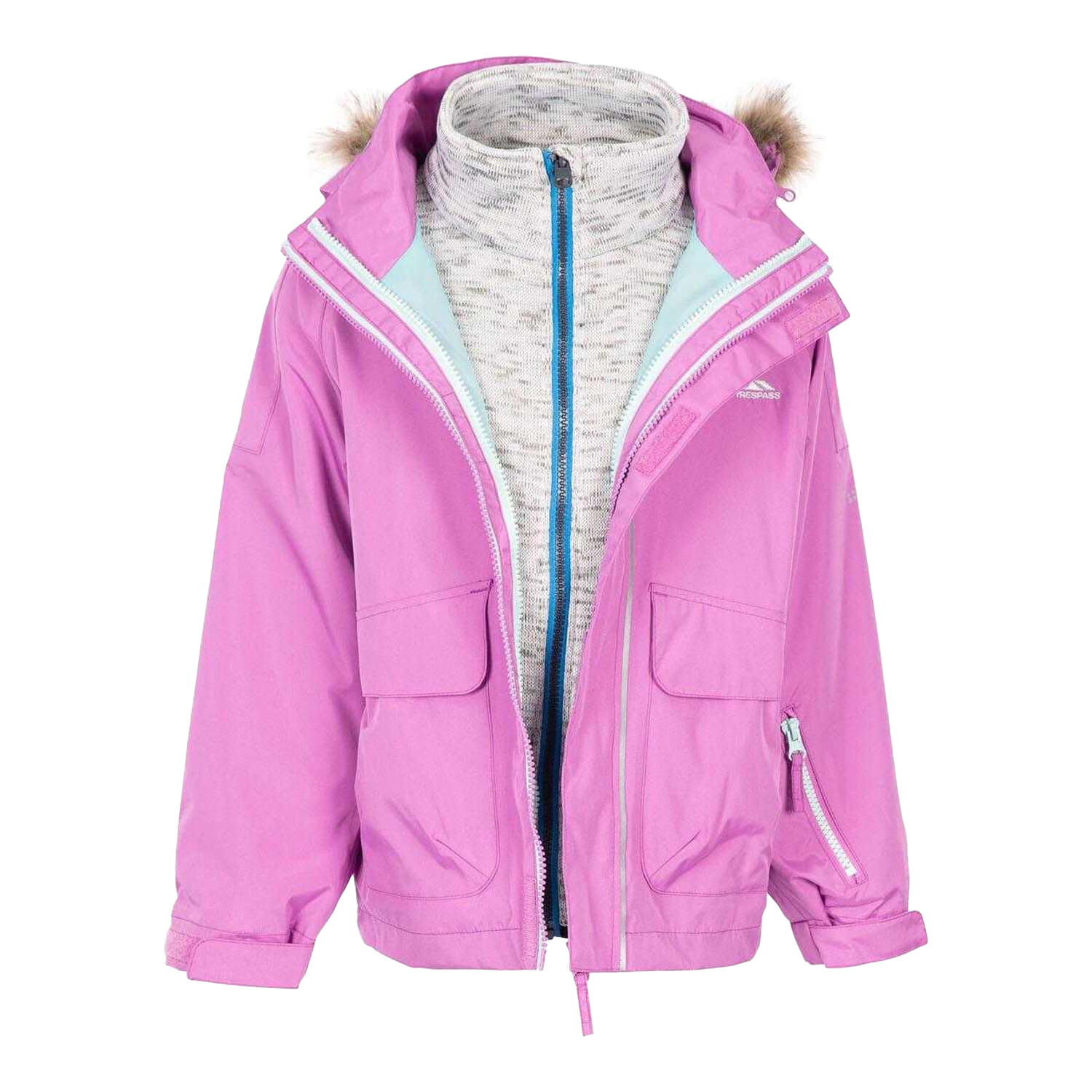 TRESPASS Giacca Impermeabile Bambini Trespass Outshine Rosa