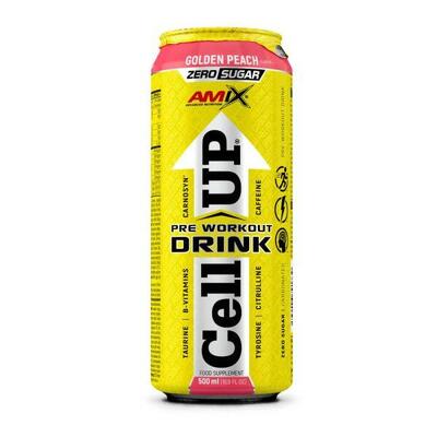 CellUp Pre-Workout-Getränk - 500 ml Pfirsich AmiXpro®-Serie