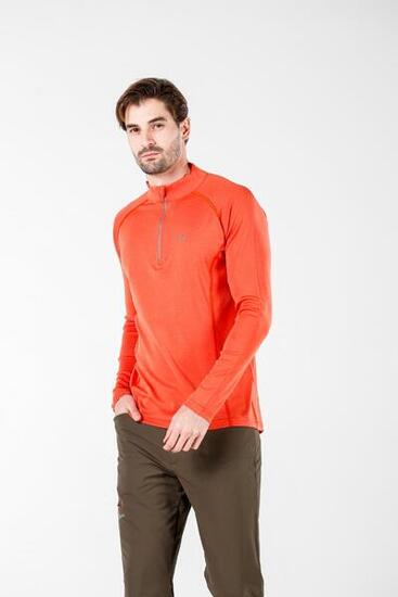 Astro - męska koszulka 100% wełna merino z zamkiem (195 g/m²)