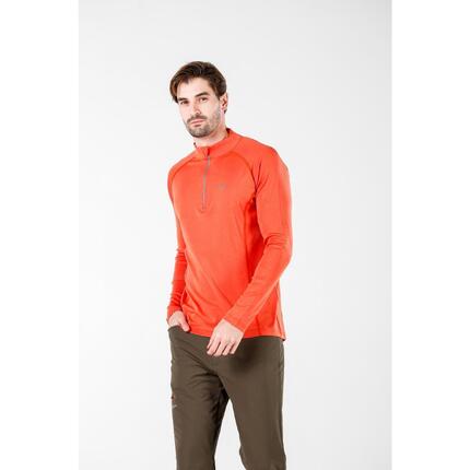 Astro - męska koszulka 100% wełna merino z zamkiem (195 g/m²)