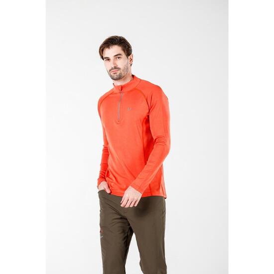 Astro - męska koszulka 100% wełna merino z zamkiem (195 g/m²)