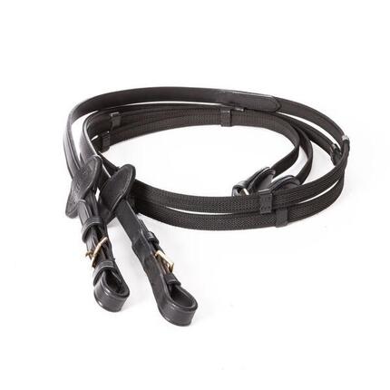 Rênes pour cheval Caoutchouc Kavalkade Gold