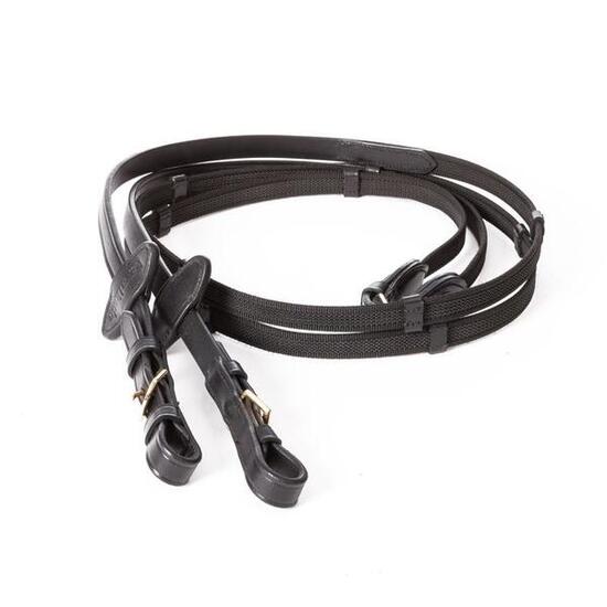 Rênes pour cheval Caoutchouc Kavalkade Gold