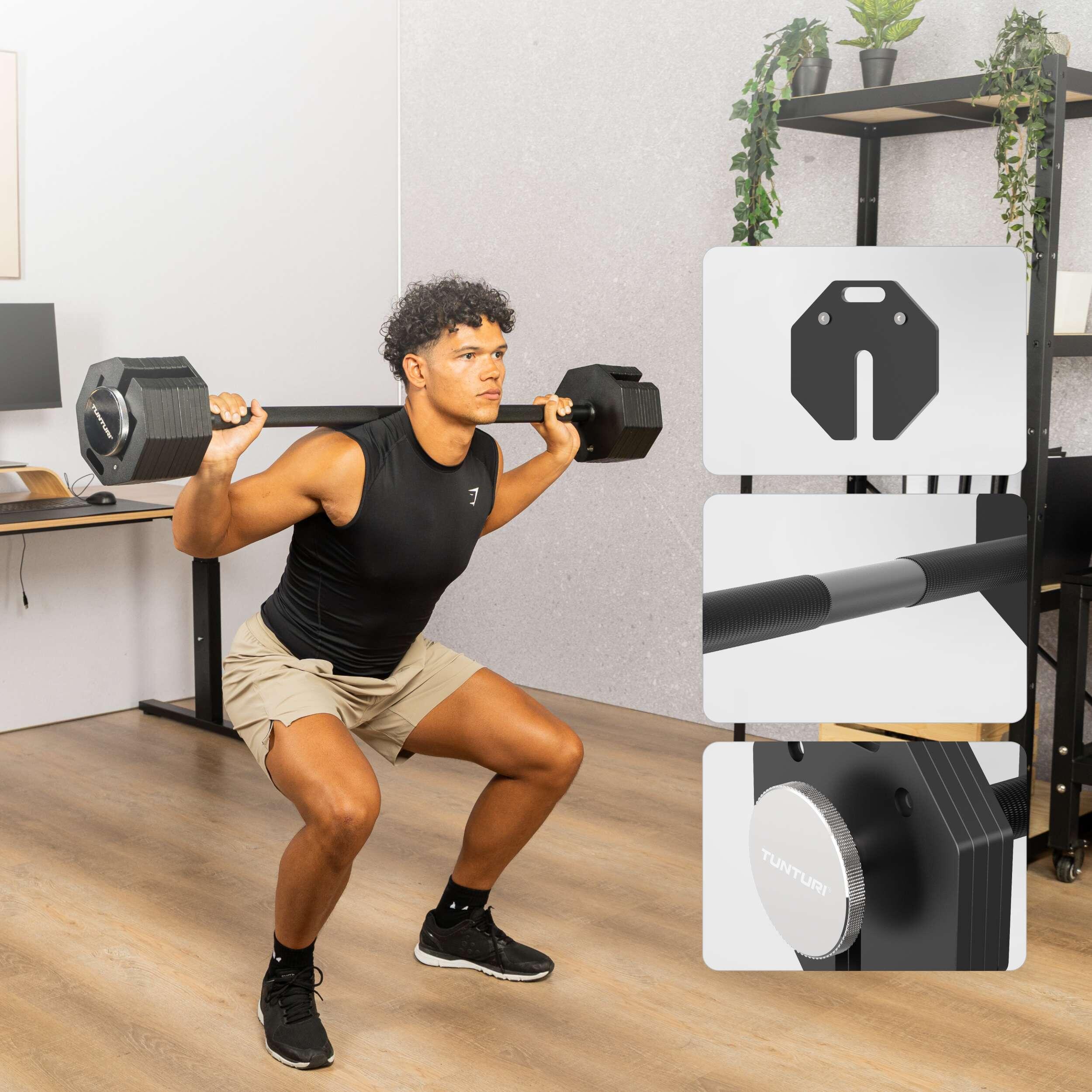 Bilanciere regolabile – Bilanciere 35 kg – Regolabile da 11 a 35 kg 2/7