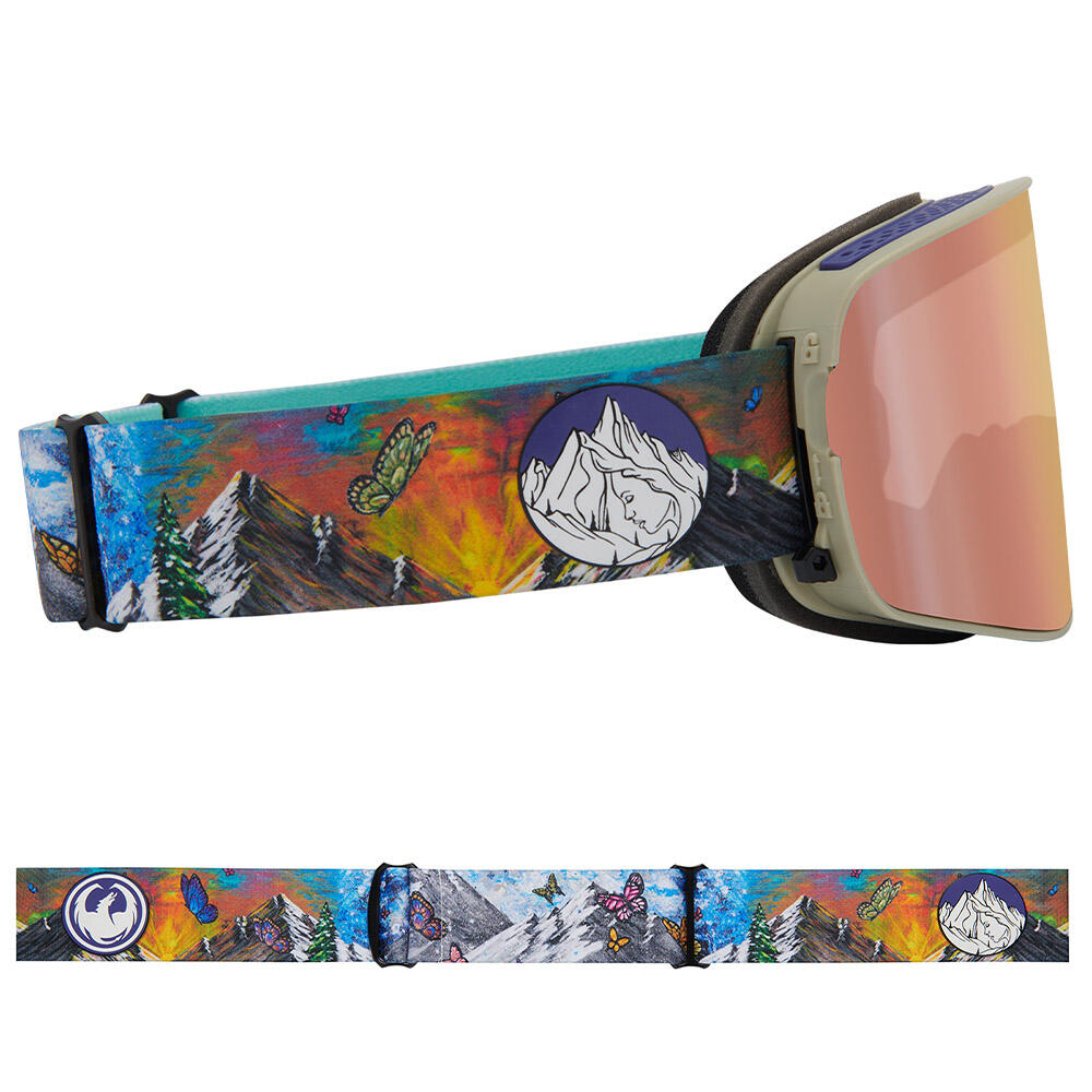 NFX2 Gafas De Esquí Unisex - Kimmy Fasani 2025/LL Rose Gold Ion & LL Pink Ion 5/7