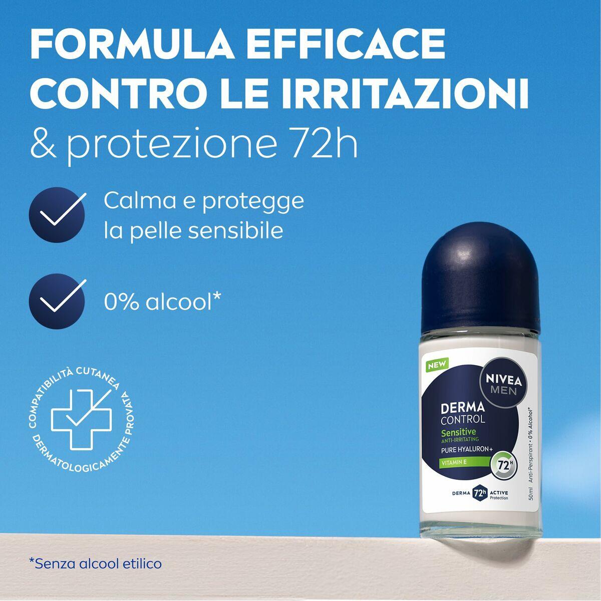 Déodorant Roll-On NIVEA DERMA CONTROL SENSITIVE 50 ml 3/5