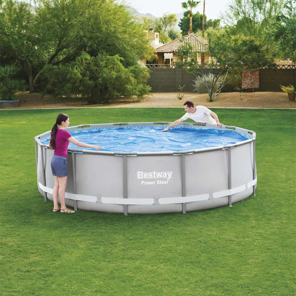 Bestway Couverture solaire de piscine Flowclear 427 cm 3/7