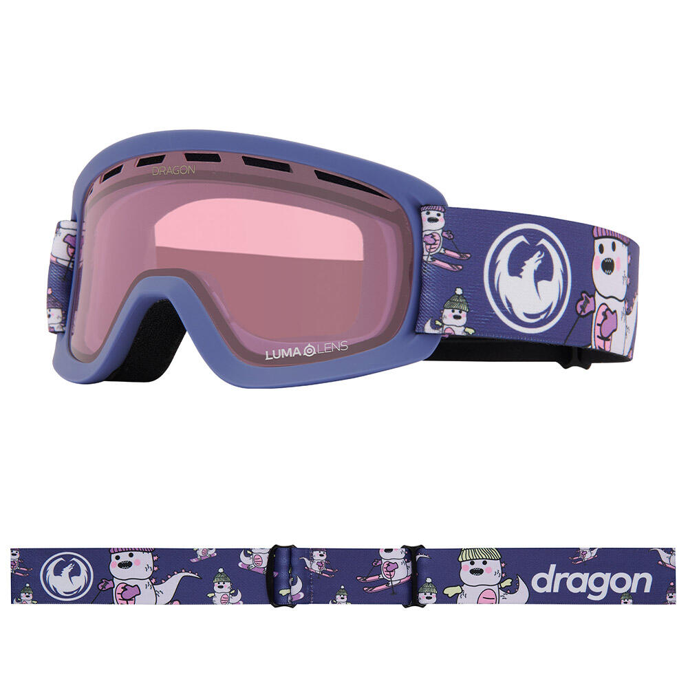 Dragon - Lil D Lunettes De Ski Pour Jeunes - Lil Kaiju/ll Light Rose - Masque De Ski - Rose|violet - Taille Unique - Decathlon