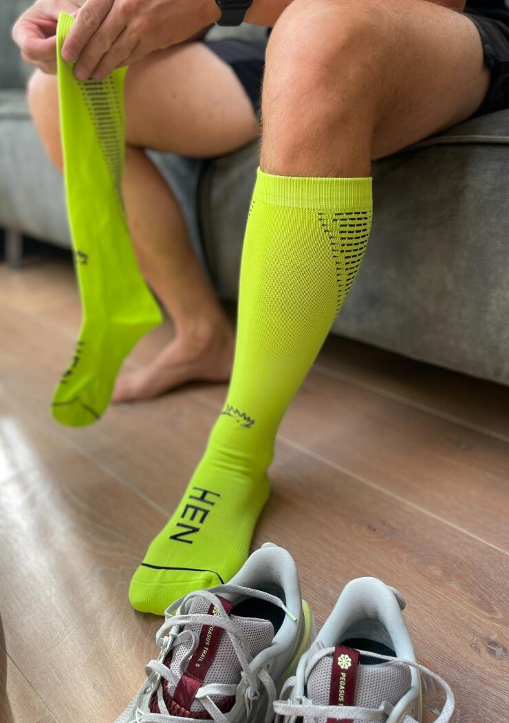 Chaussettes de compression - Chaussettes - Jaune 6/7