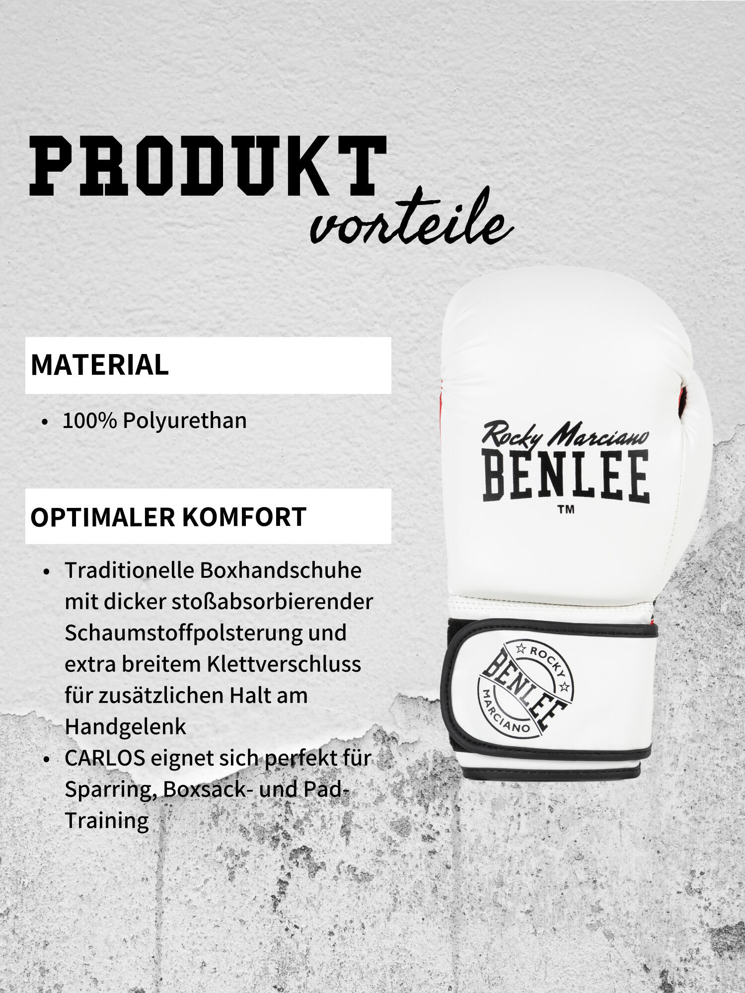 Guantes de boxeo Benlee Carlos 7/7