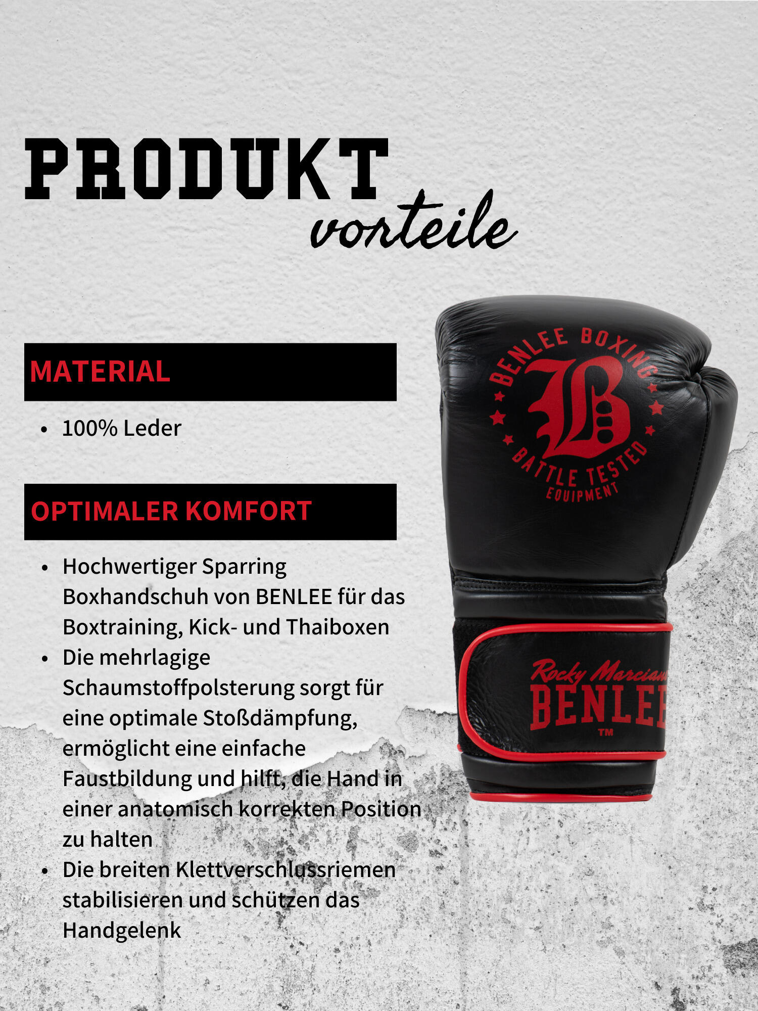 Guantes de boxeo Benlee Toxey Spar 7/7