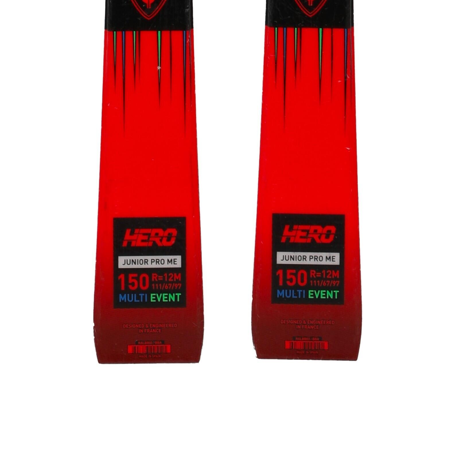 RECONDITIONNE - Ski Junior Rossignol Hero Pro Multi Event + Fixations 4/5