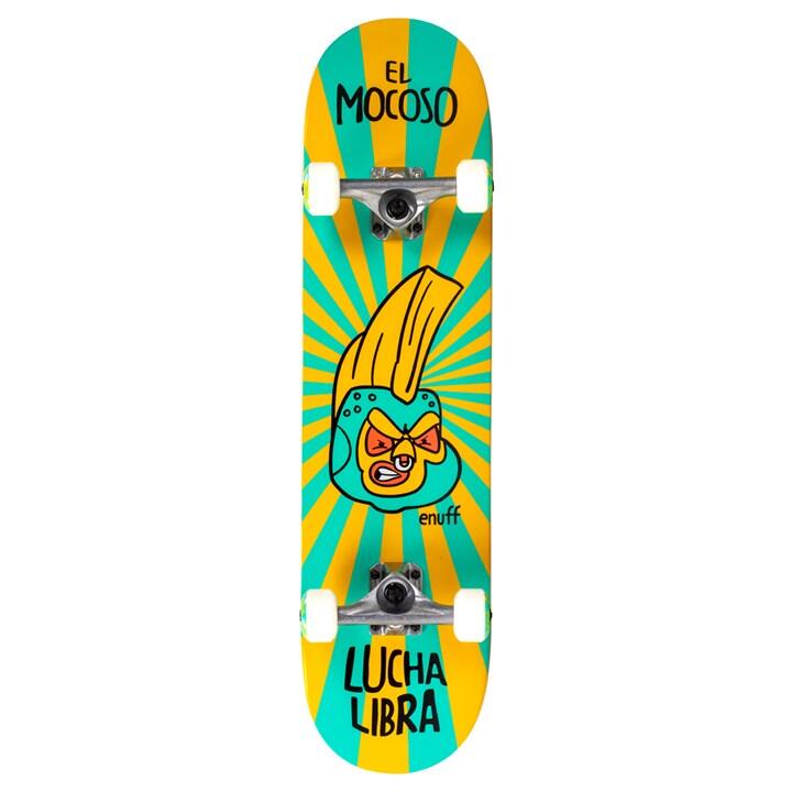 Enuff Skateboards - Skateboard Enuff Lucha 7.75 "x 31.5" Jaune/bleu - Skateboard Complet - Bleu|jaune - 7.75" - Decathlon
