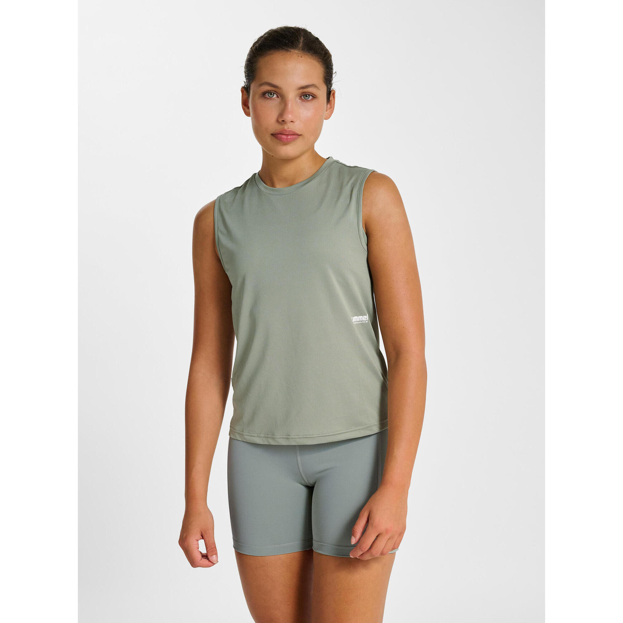 Hummel - Enfiler T-shirt Hmlpulse Femme Hummel - T-shirt Manches Courtes - Gris - Decathlon