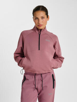 Halve rits sweatshirt hmltech training dames hummel