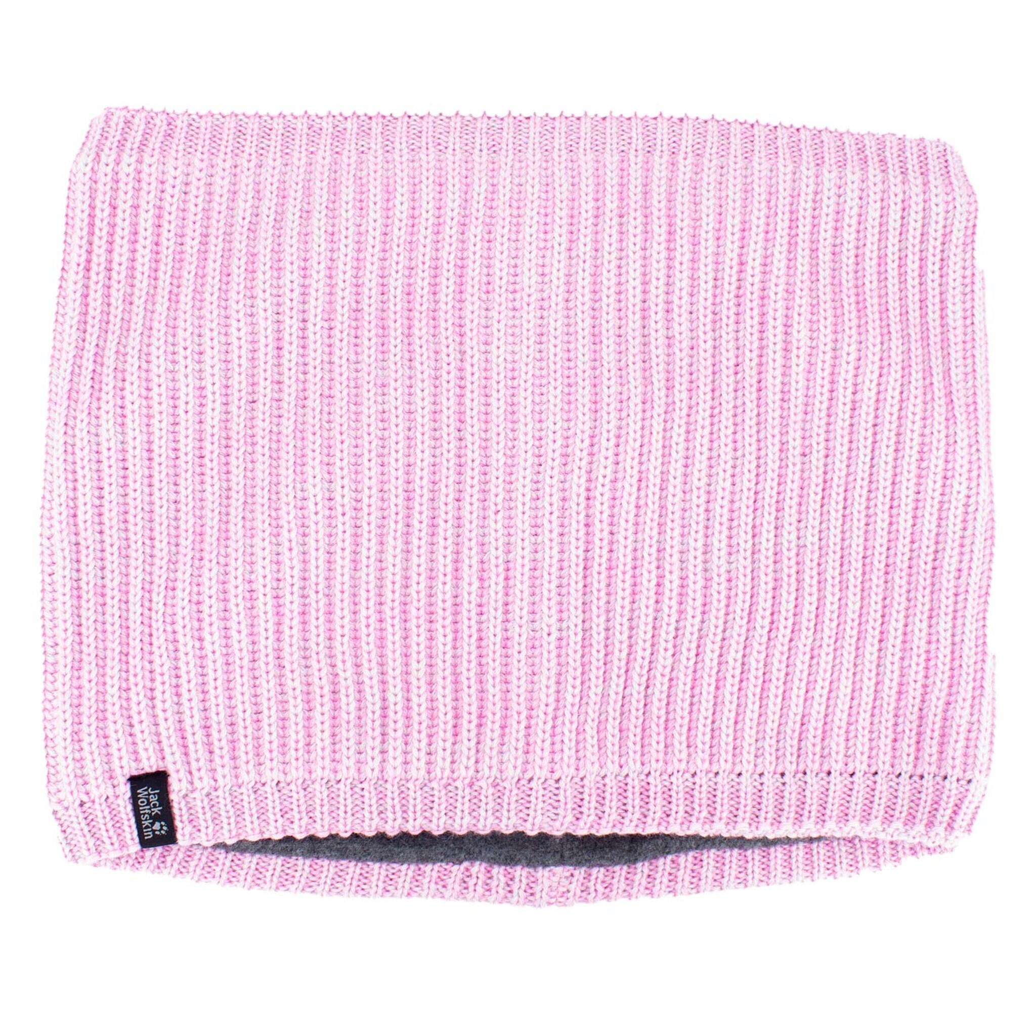 Accessoires New White Loop Tube Wolle Fleece in Pink 1/1