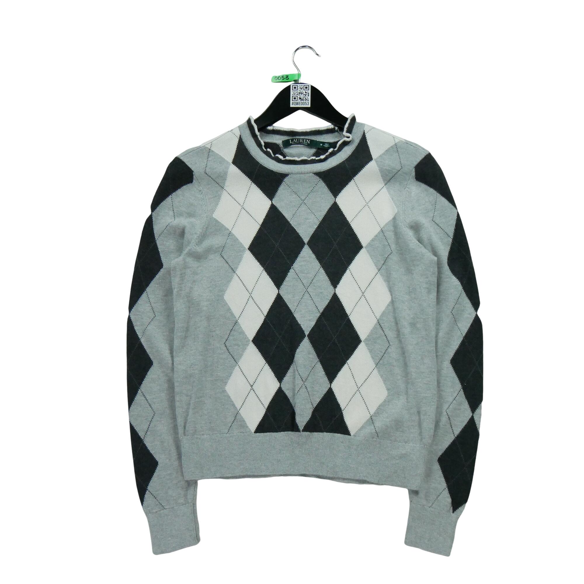 Tweedehands Dames grijze zijden trui Zeer goede staat RALPH