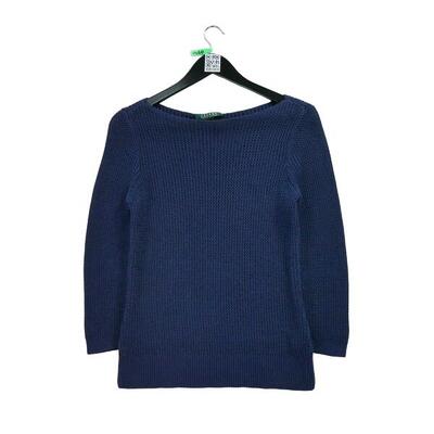 Tweedehands - dames navy trui - zeer goede staat