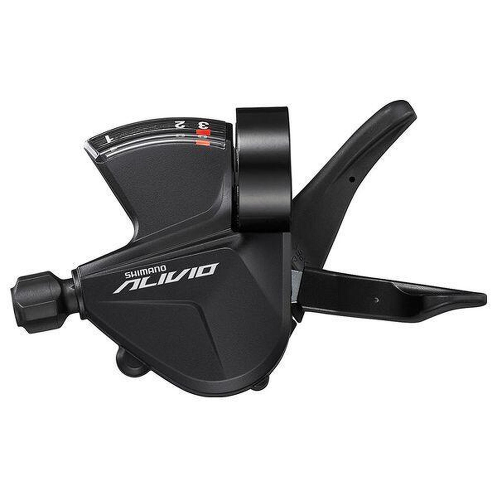 Shimano - Commande Gauche Shimano Alivio Sl-m3100-l Fixation Collier 3x9v - Manette De Dérailleur - Noir - Taille Unique - Decathlon