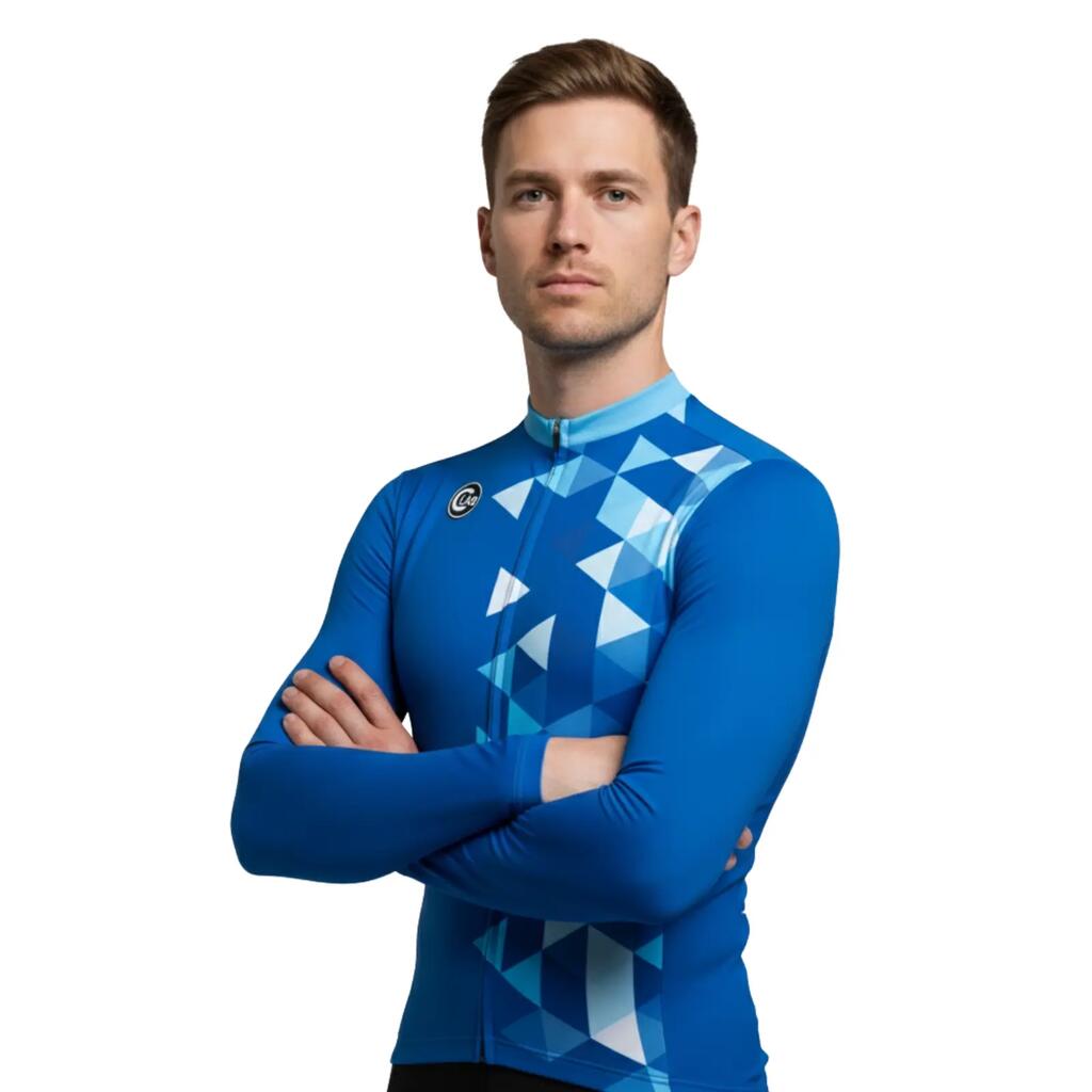 Alturo Mid-Season Long-Sleeved Cycling Jersey - Blue