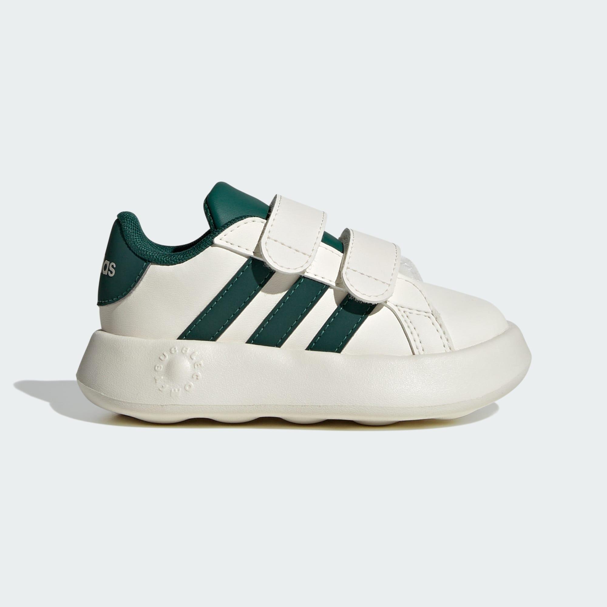 Adidas - Chaussure Grand Court 2.0 Enfants - Baskets - Blanc|noir|vert - 23 - Decathlon