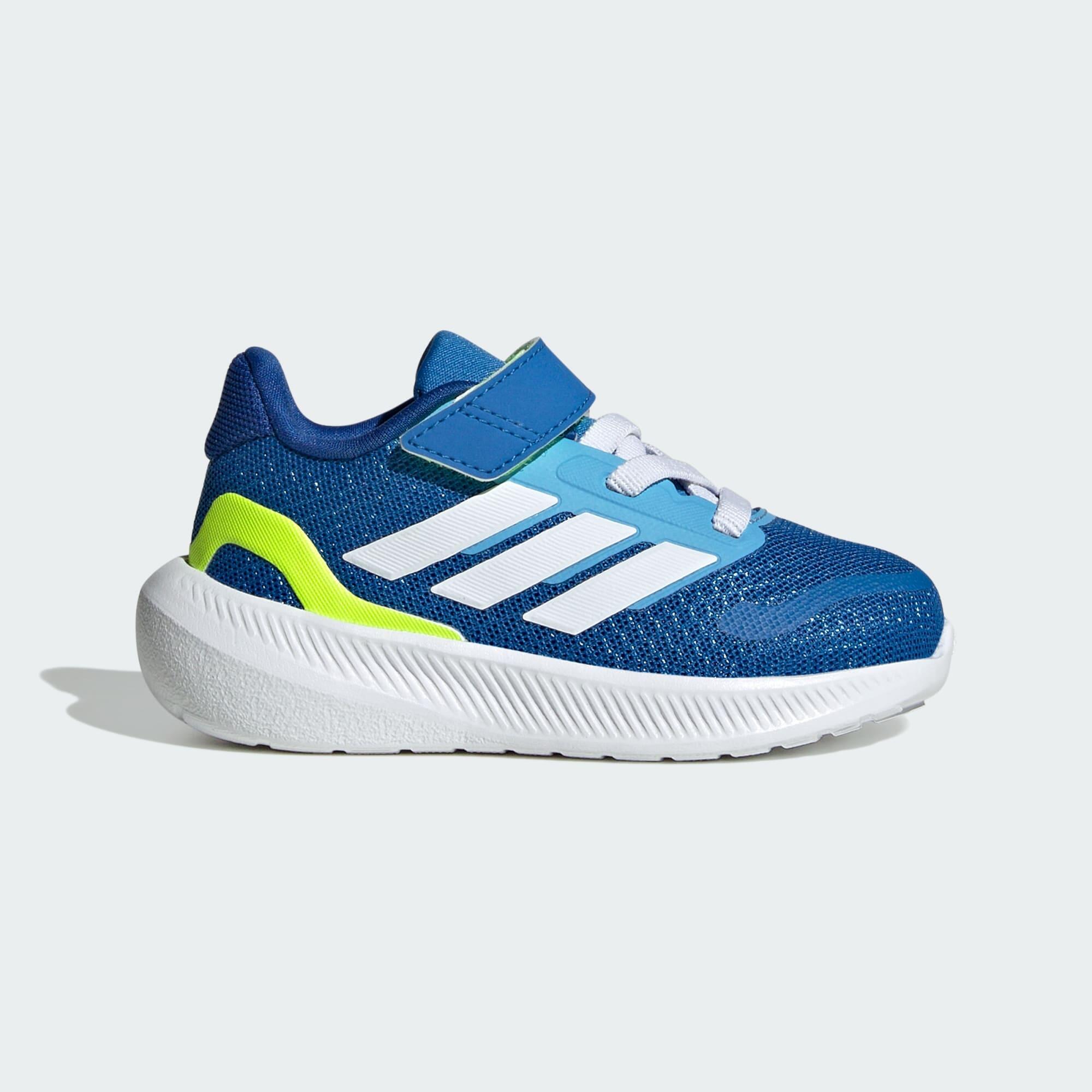 Adidas - Chaussure Runfalcon 5 Enfants - Chaussures De Sport - Blanc|bleu|jaune - Decathlon