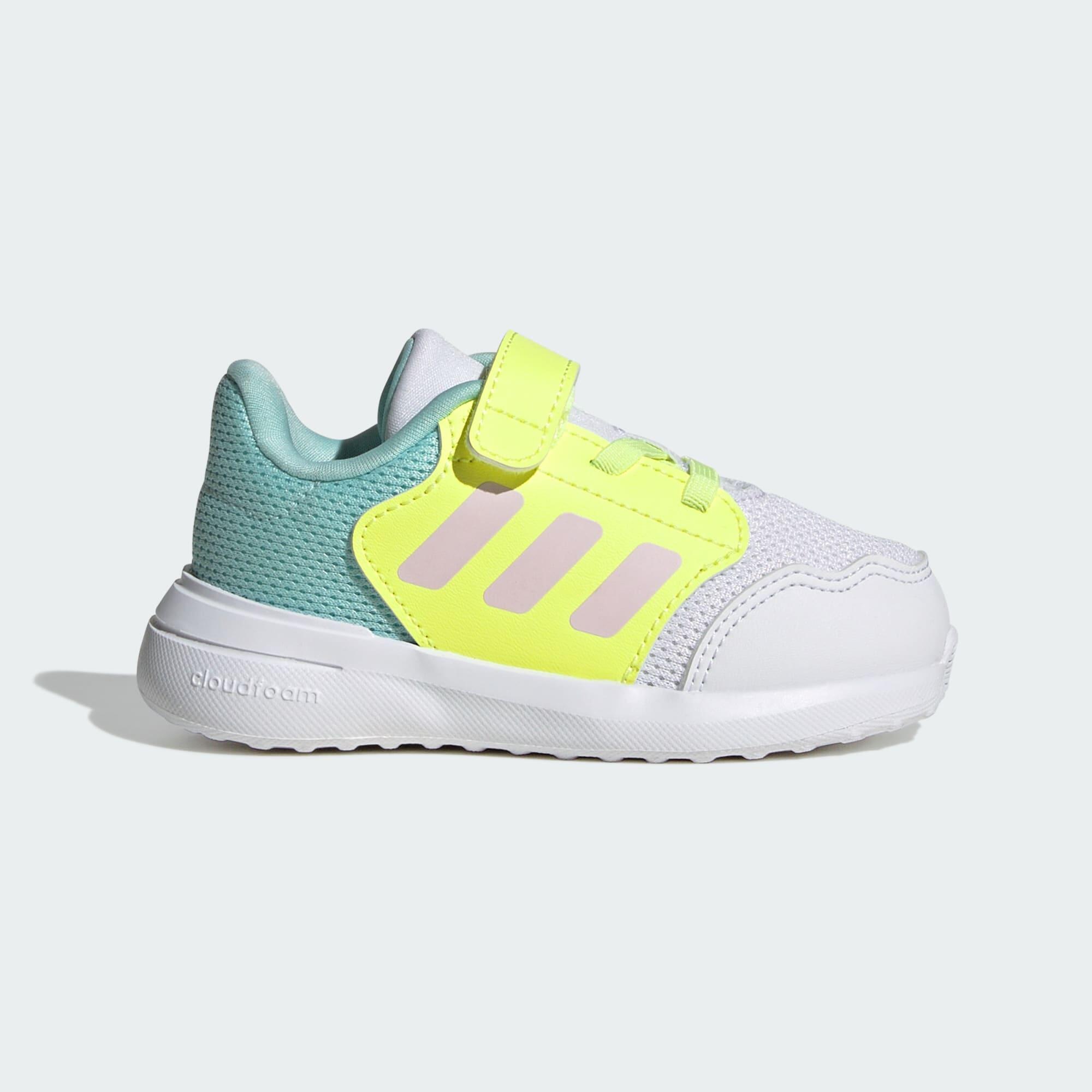 Adidas - Chaussure Tensaur Run 3.0 Enfants - Chaussures De Sport - Blanc|jaune|rose|vert - 19 - Decathlon